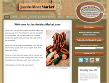 Tablet Screenshot of jacobsmeatmarket.com
